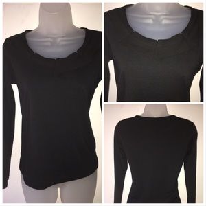 Talbots worm Top, Black Color , Size S/petite